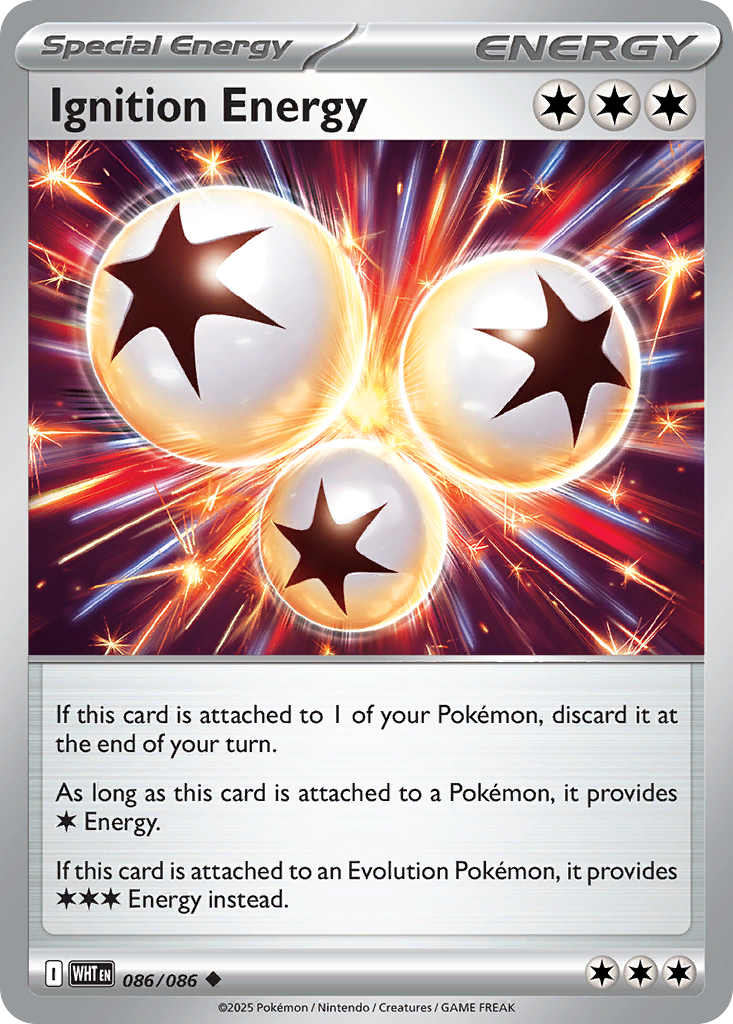 Ignition Energy 086/086 White Flare Pokémon card