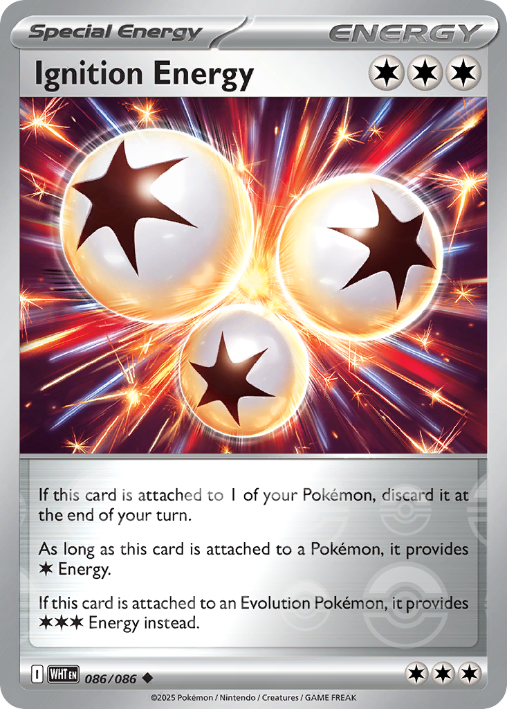 Ignition Energy 086/086 White Flare Pokémon card