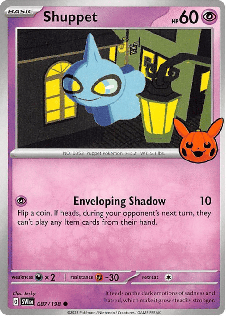 Shuppet 087/198 Scarlet & Violet Pokémon card