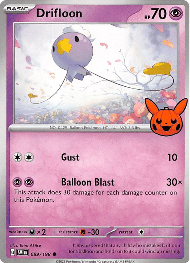 Drifloon 089/198 Scarlet & Violet Pokémon card