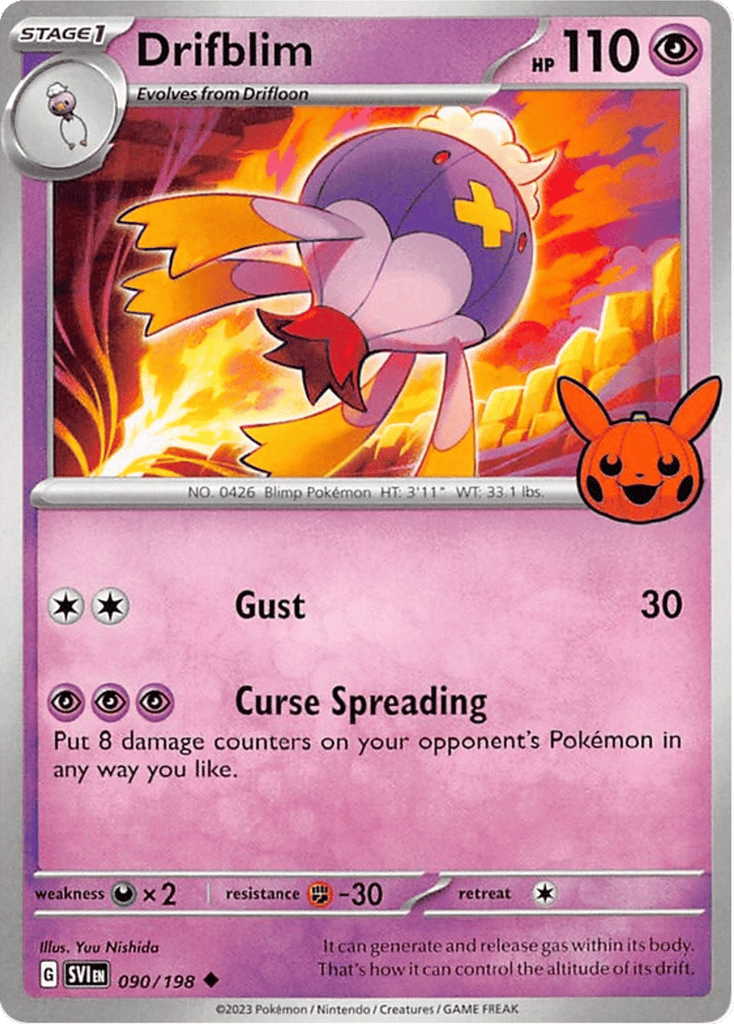 Drifblim 090/198 Scarlet & Violet Pokémon card