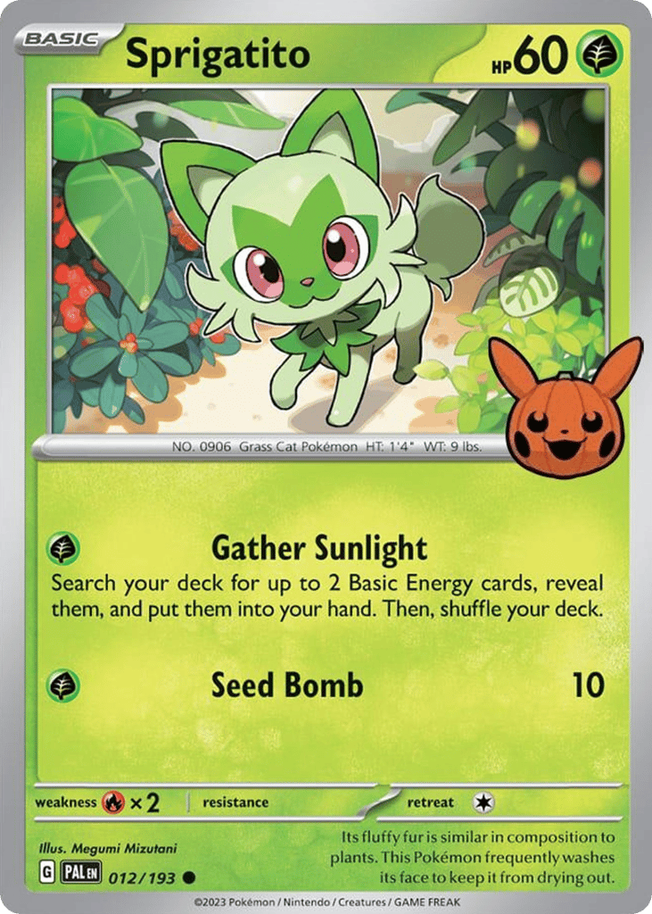 Sprigatito 012/193 Paldea Evolved Pokémon card