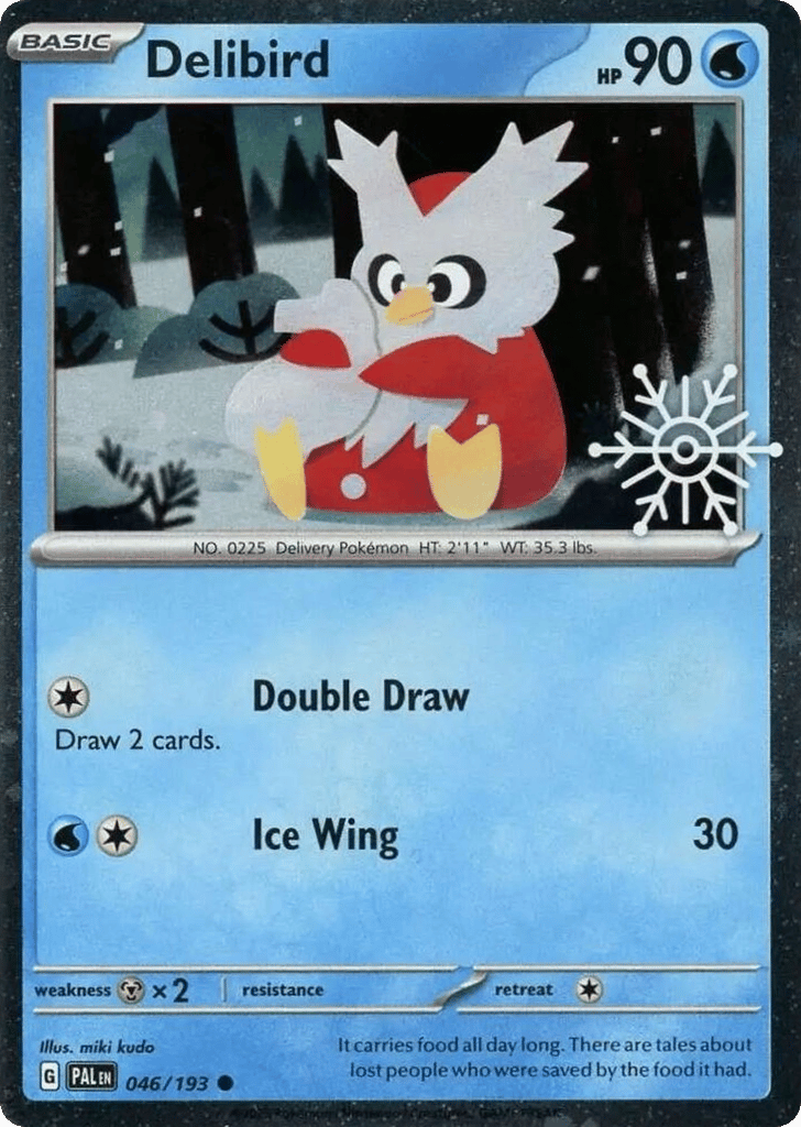 Delibird 046/193 Paldea Evolved Pokémon card