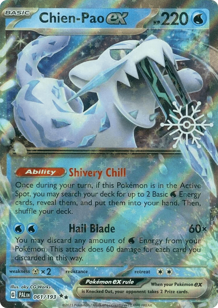 Chien-Pao ex 061/193 Paldea Evolved Pokémon card