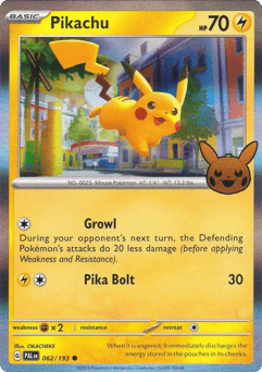 Pikachu — Paldea Evolved #62 (Trick or Trade)