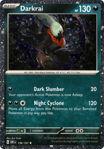 Darkrai 136/197 from Obsidian Flames