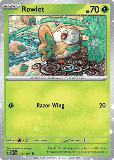 Rowlet 13/197 from Obsidian Flames