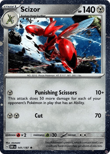 Scizor 141/197 from Obsidian Flames