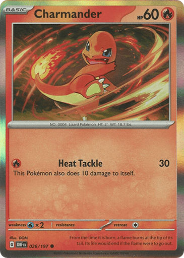 Charmander 26/197 from Obsidian Flames