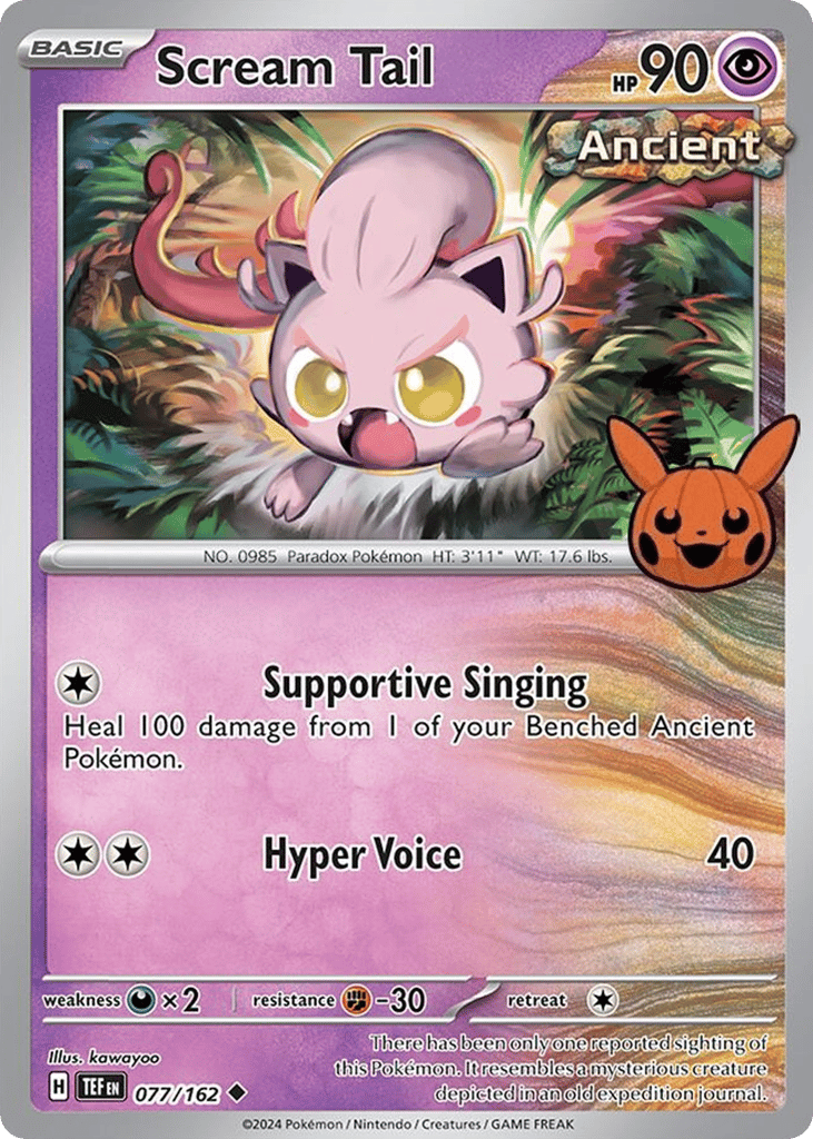 Scream Tail 077/162 Temporal Forces Pokémon card