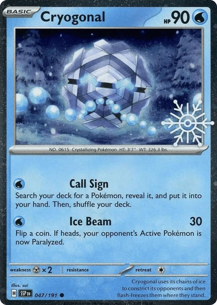 Cryogonal 047/191 Surging Sparks Pokémon card