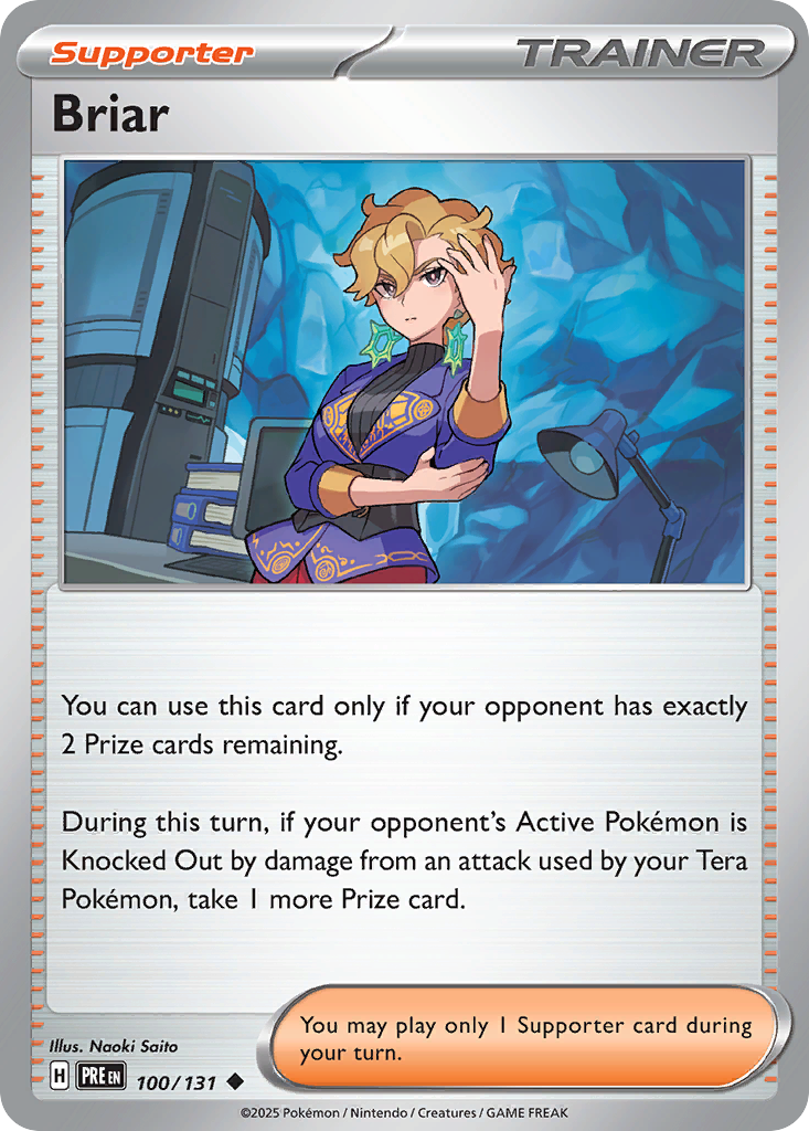 Briar 100/131 Prismatic Evolutions Pokémon card
