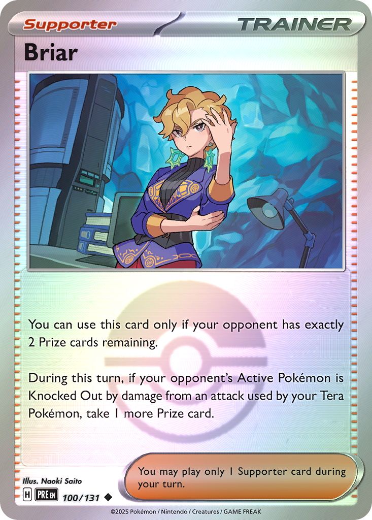 Briar 100/131 Prismatic Evolutions Pokémon card