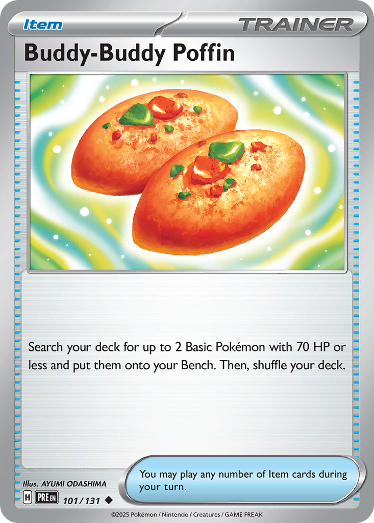 Buddy-Buddy Poffin 101/131 Prismatic Evolutions Pokémon card
