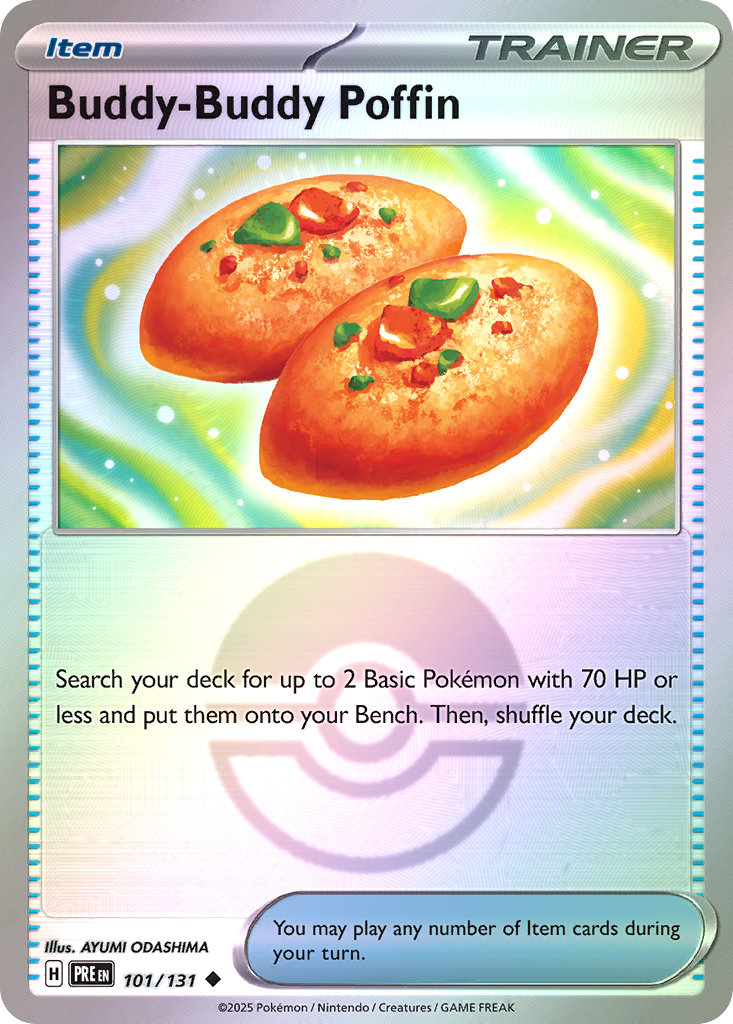 Buddy-Buddy Poffin 101/131 Prismatic Evolutions Pokémon card