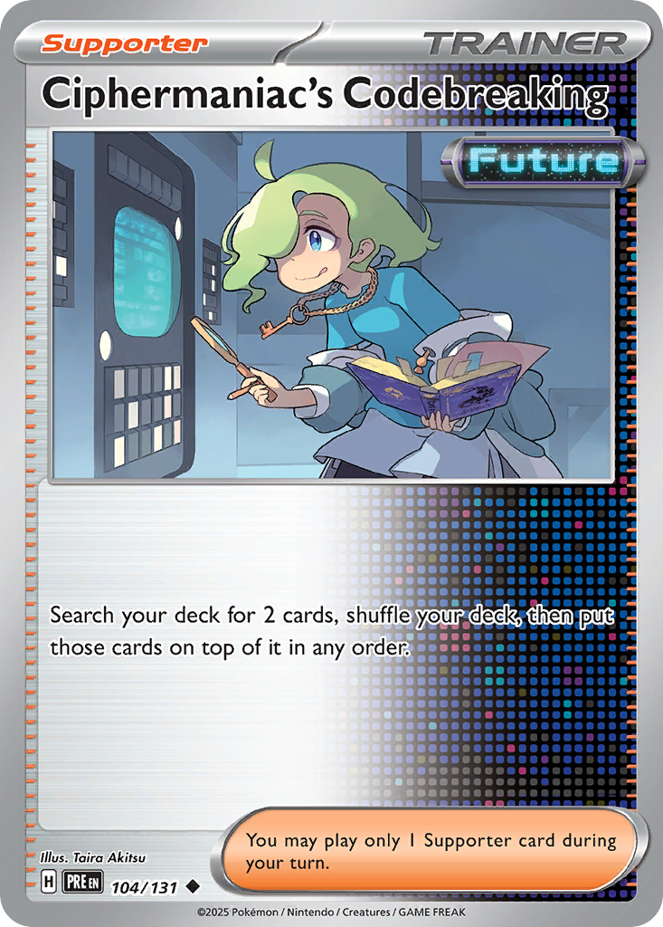 Ciphermaniac's Codebreaking 104/131 Prismatic Evolutions Pokémon card