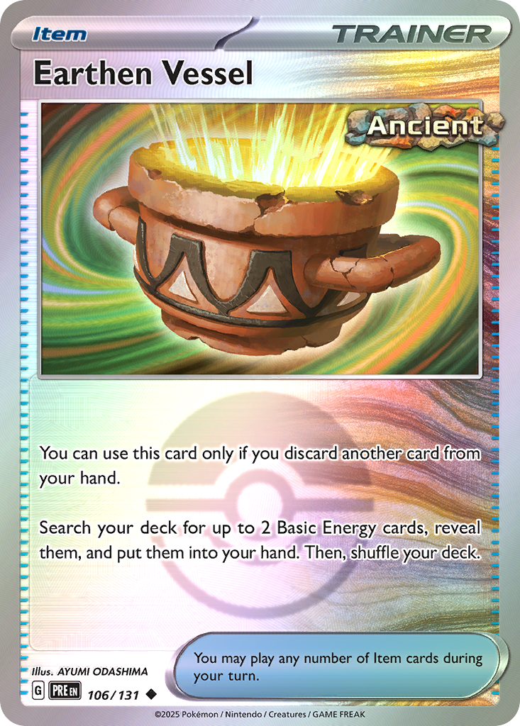 Earthen Vessel 106/131 Prismatic Evolutions Pokémon card