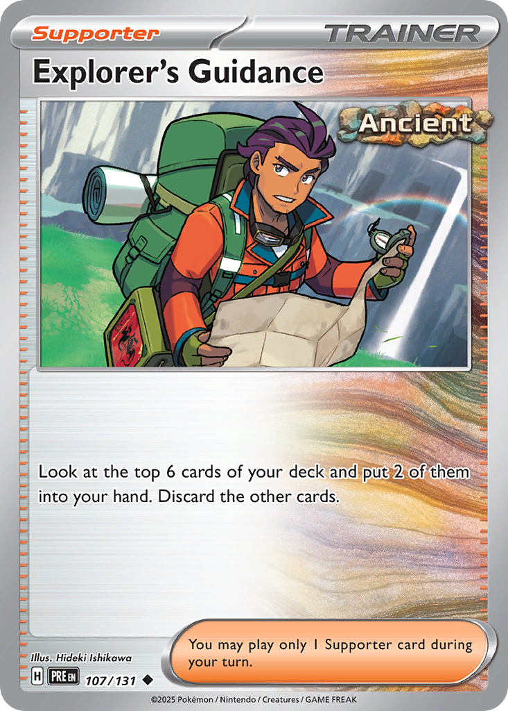 Explorer's Guidance 107/131 Prismatic Evolutions Pokémon card