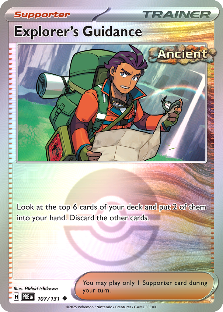 Explorer's Guidance 107/131 Prismatic Evolutions Pokémon card
