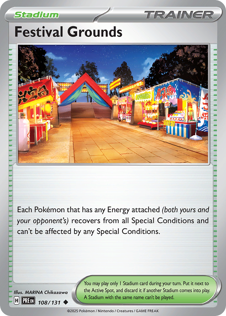 Festival Grounds 108/131 Prismatic Evolutions Pokémon card