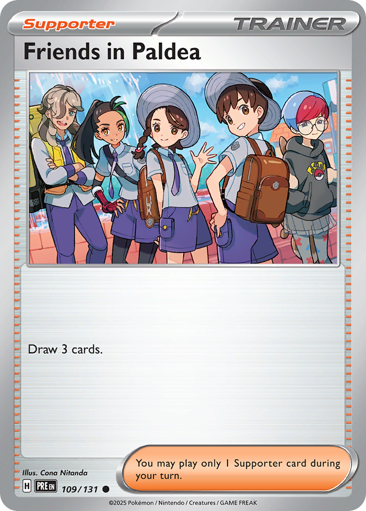 Friends in Paldea 109/131 Prismatic Evolutions Pokémon card
