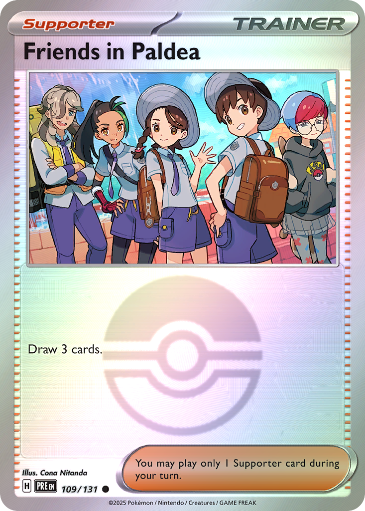 Friends in Paldea 109/131 Prismatic Evolutions Pokémon card