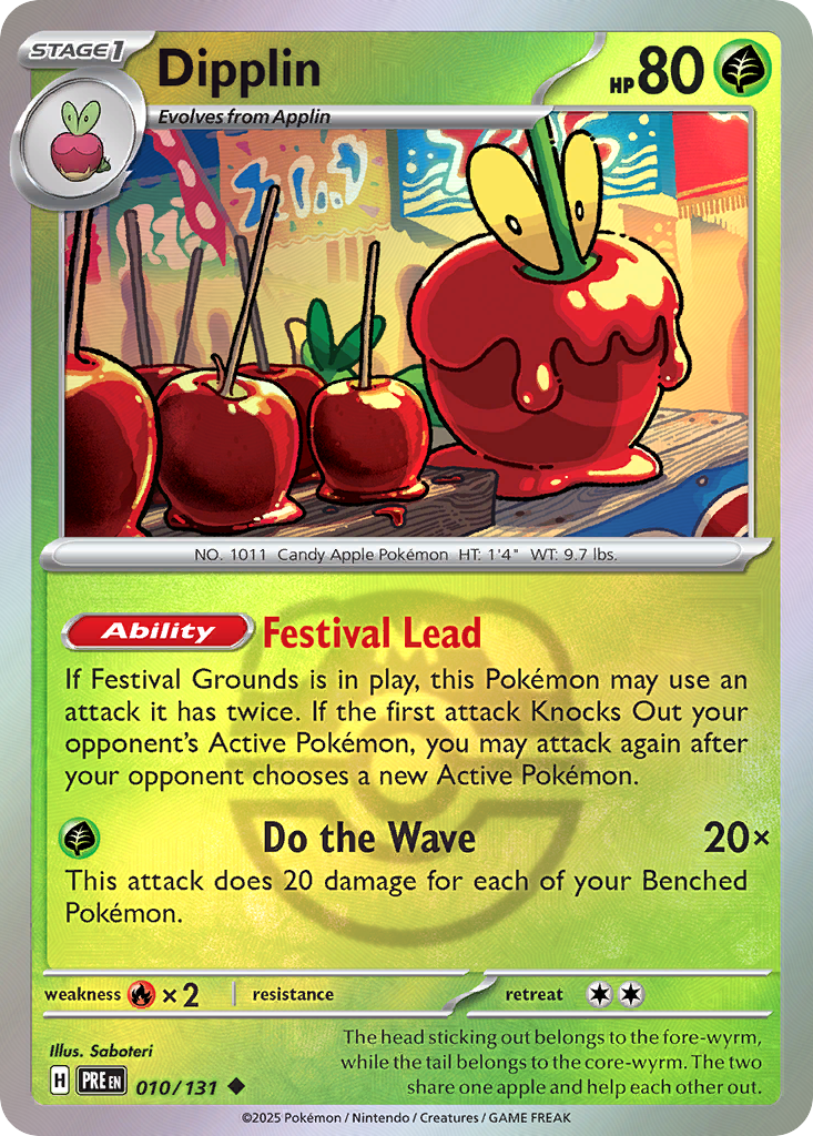Dipplin 010/131 Prismatic Evolutions Pokémon card