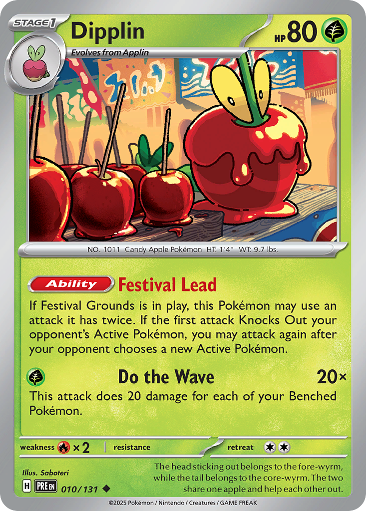 Dipplin 010/131 Prismatic Evolutions Pokémon card