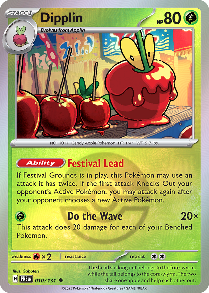 Dipplin 010/131 Prismatic Evolutions Pokémon card