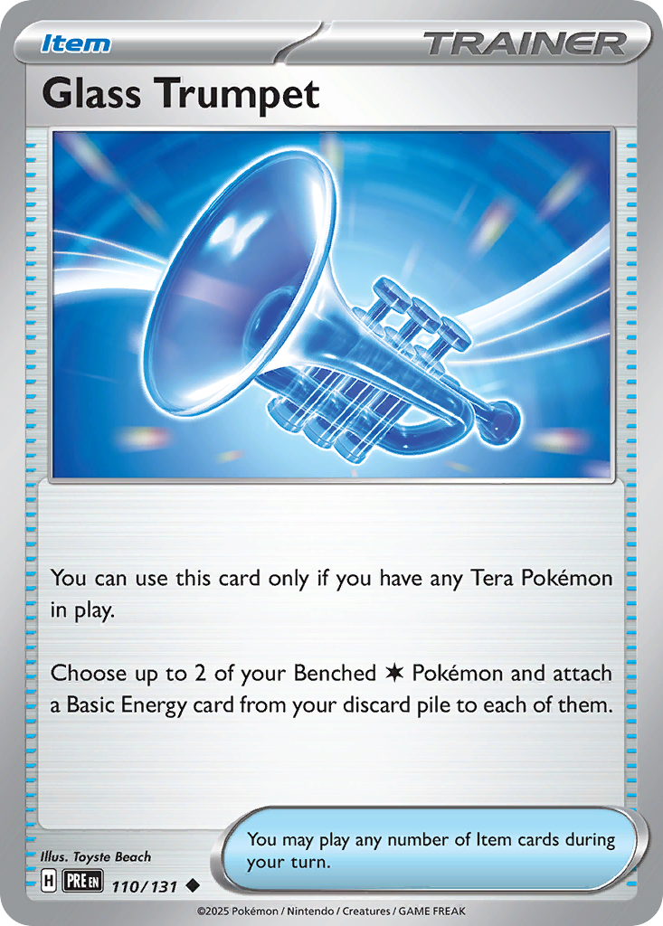 Glass Trumpet 110/131 Prismatic Evolutions Pokémon card