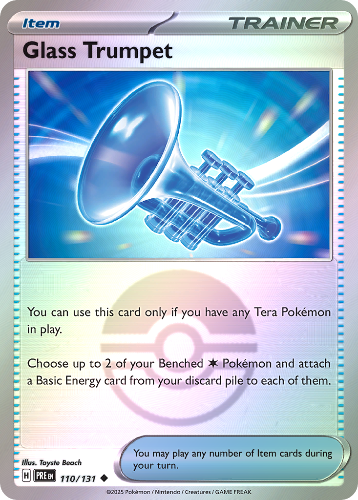 Glass Trumpet 110/131 Prismatic Evolutions Pokémon card