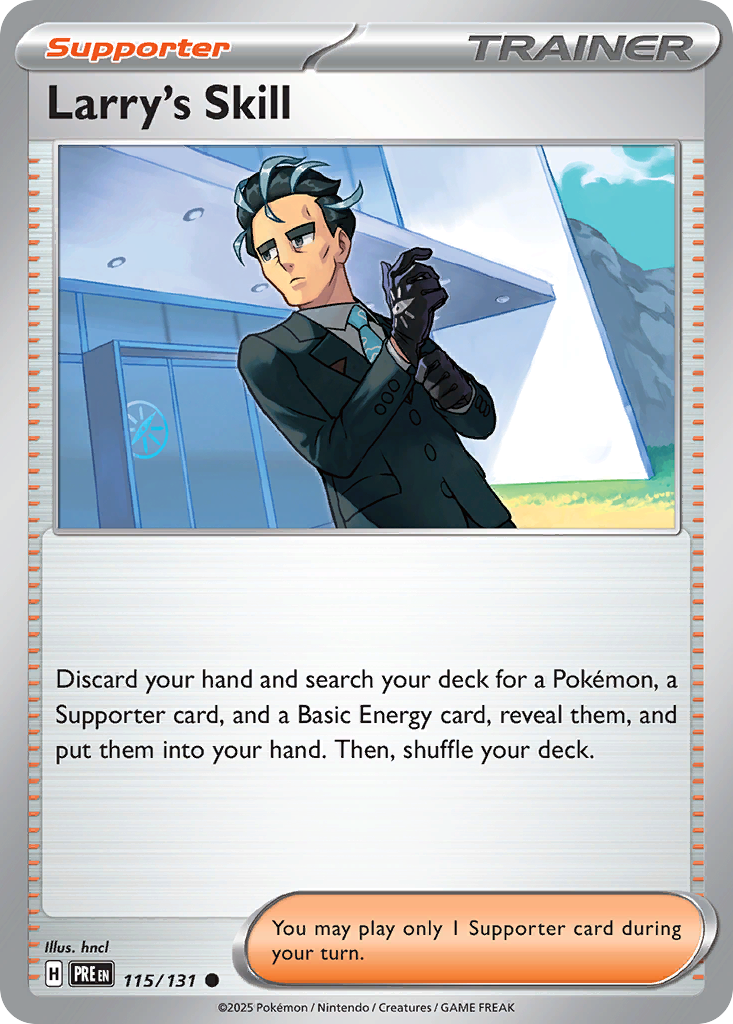 Larry's Skill 115/131 Prismatic Evolutions Pokémon card