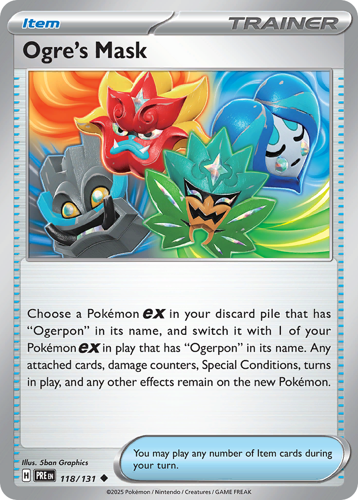 Ogre's Mask 118/131 Prismatic Evolutions Pokémon card