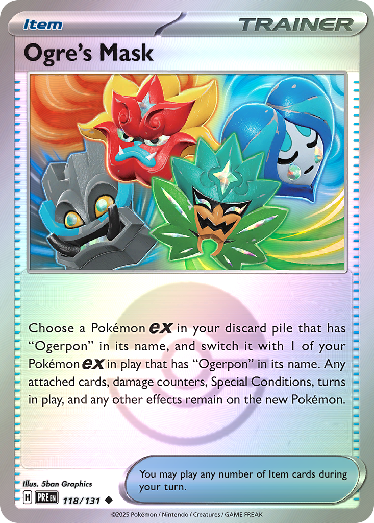 Ogre's Mask 118/131 Prismatic Evolutions Pokémon card