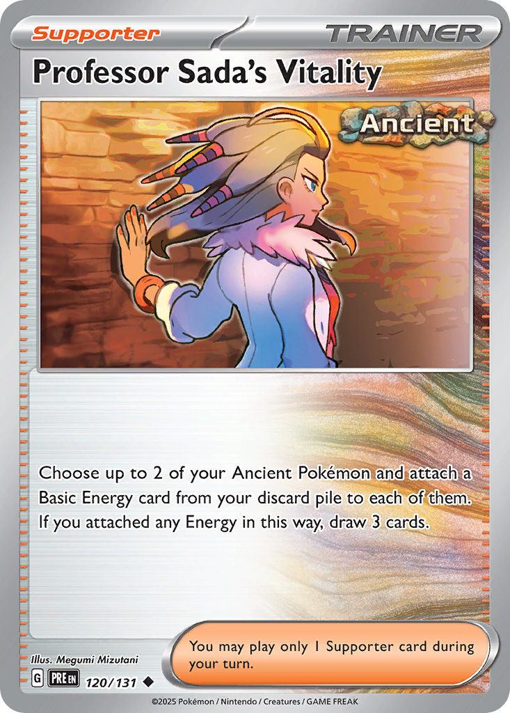 Professor Sada's Vitality 120/131 Prismatic Evolutions Pokémon card