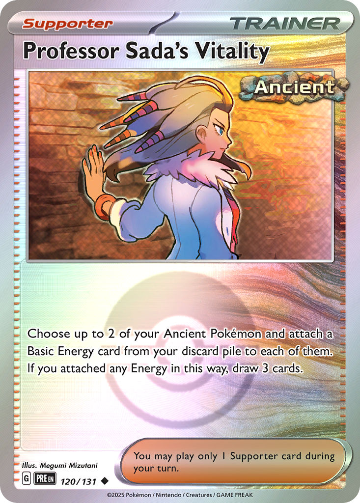 Professor Sada's Vitality 120/131 Prismatic Evolutions Pokémon card