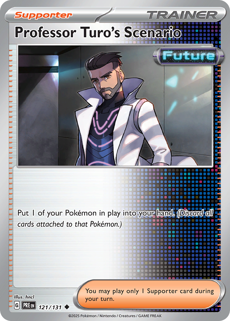 Professor Turo's Scenario 121/131 Prismatic Evolutions Pokémon card