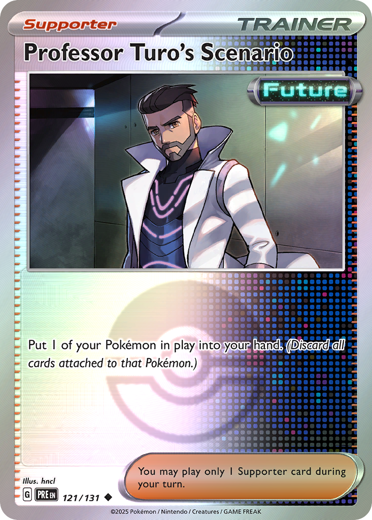 Professor Turo's Scenario 121/131 Prismatic Evolutions Pokémon card