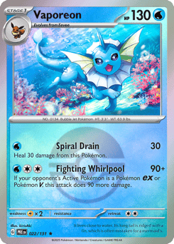 Vaporeon card image
