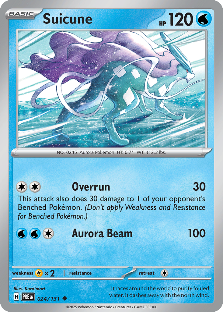 Suicune 024/131 Prismatic Evolutions Pokémon card