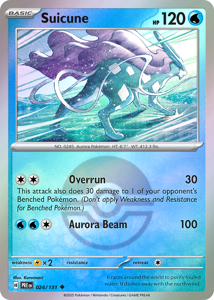 Suicune 024/131 Prismatic Evolutions Pokémon card