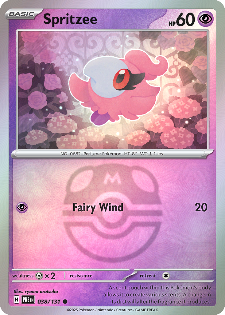 Spritzee 038/131 Prismatic Evolutions Pokémon card