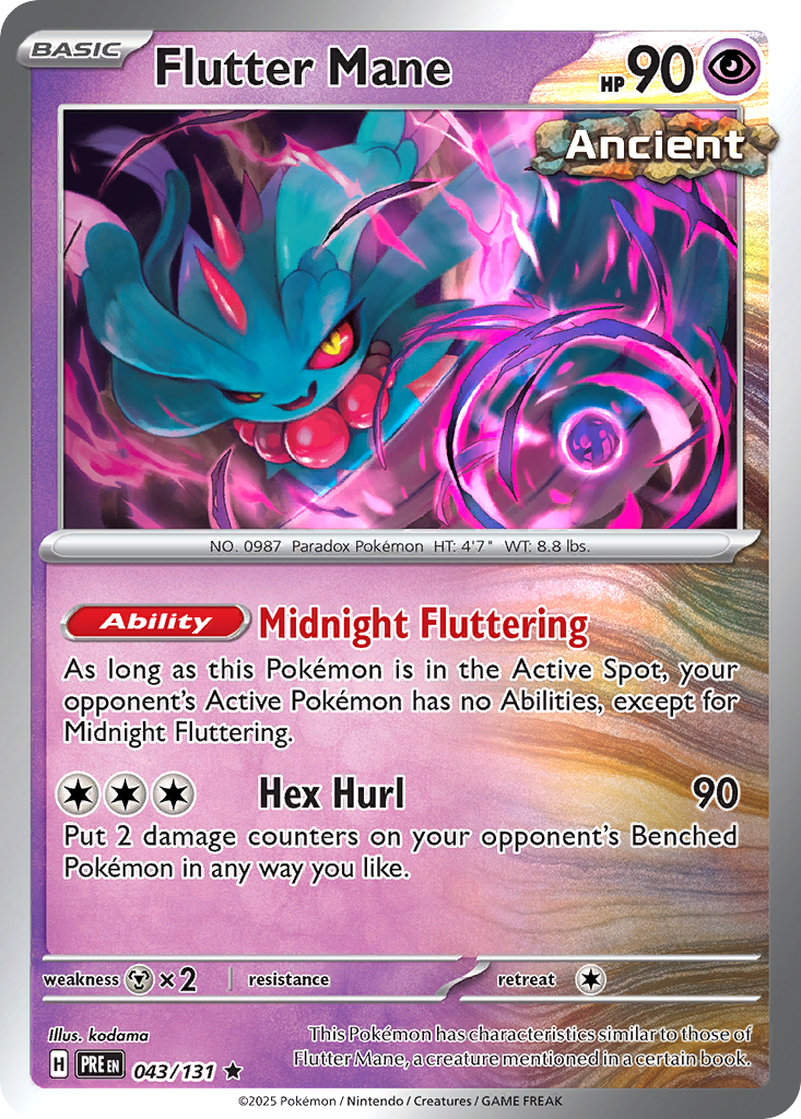 Flutter Mane 043/131 Prismatic Evolutions Pokémon card