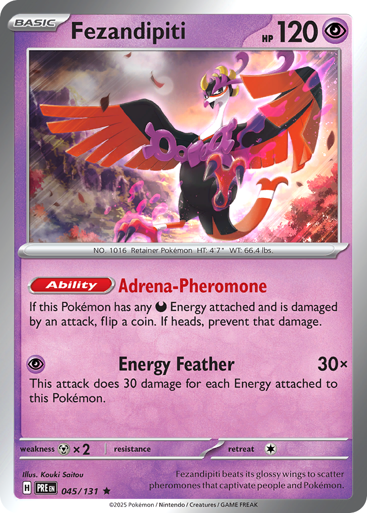 Fezandipiti 045/131 Prismatic Evolutions Pokémon card