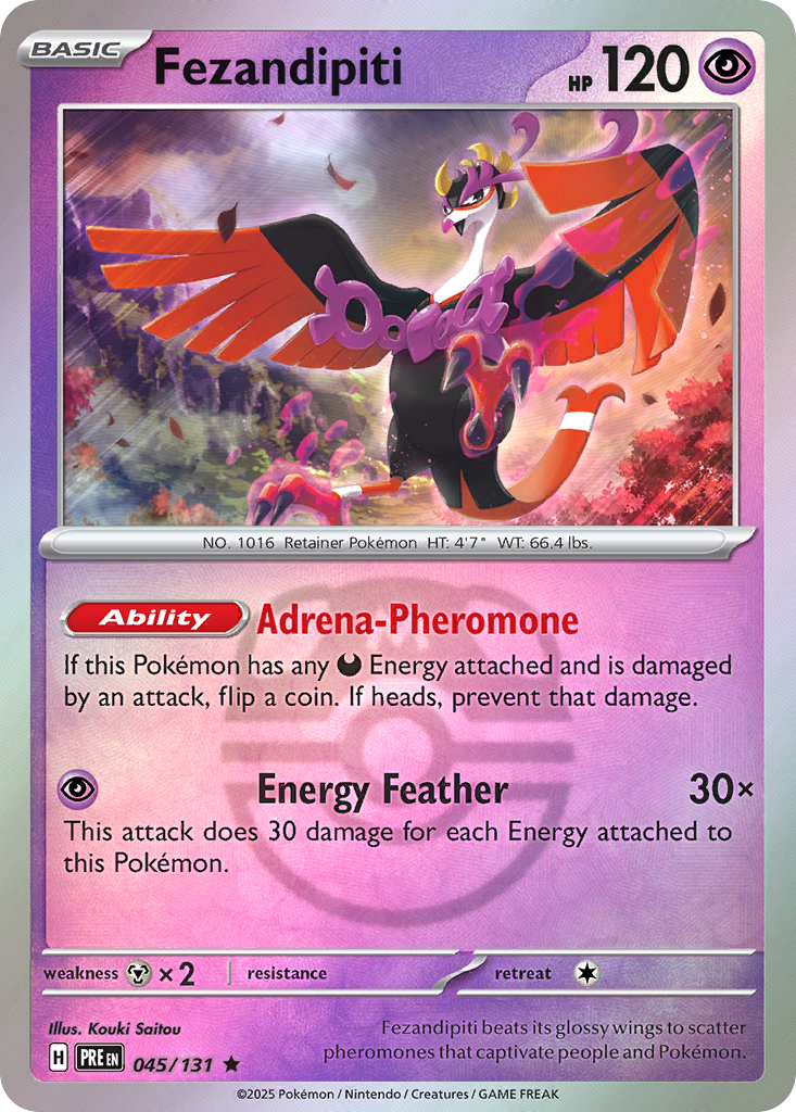 Fezandipiti 045/131 Prismatic Evolutions Pokémon card
