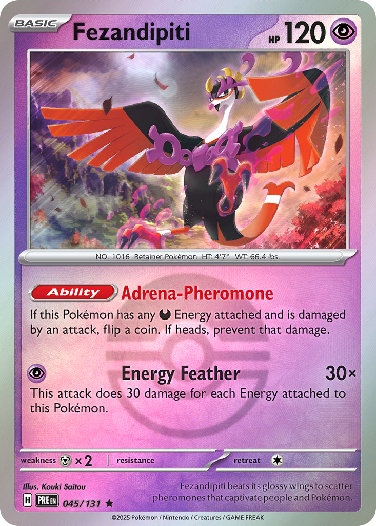 Fezandipiti 045/131 Prismatic Evolutions Pokémon card
