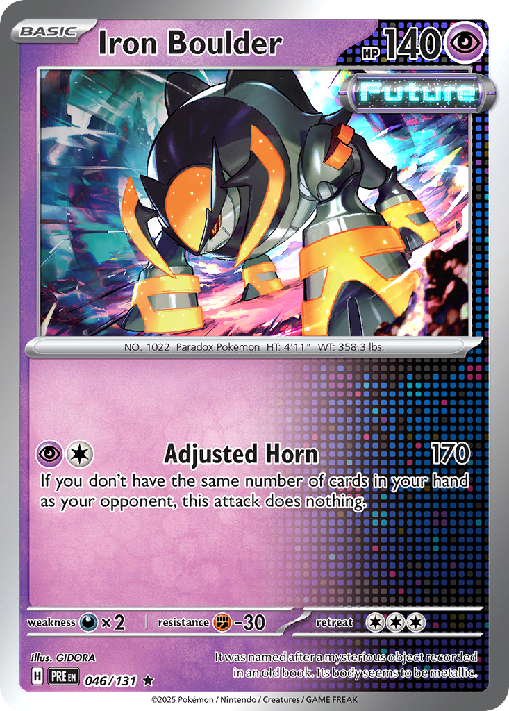 Iron Boulder 046/131 Prismatic Evolutions Pokémon card
