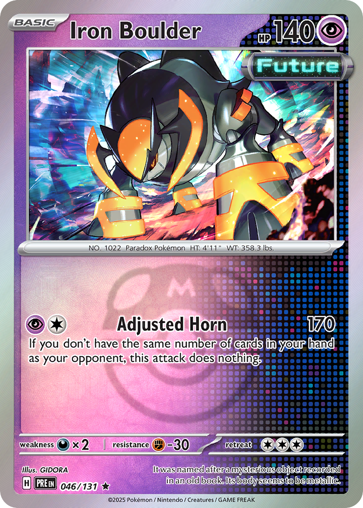 Iron Boulder 046/131 Prismatic Evolutions Pokémon card