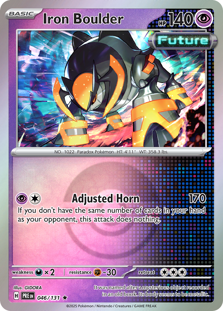 Iron Boulder 046/131 Prismatic Evolutions Pokémon card