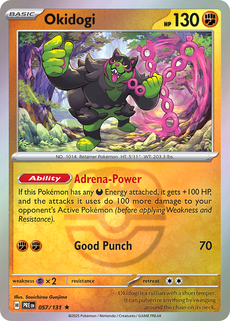 Okidogi 057/131 Prismatic Evolutions Pokémon card